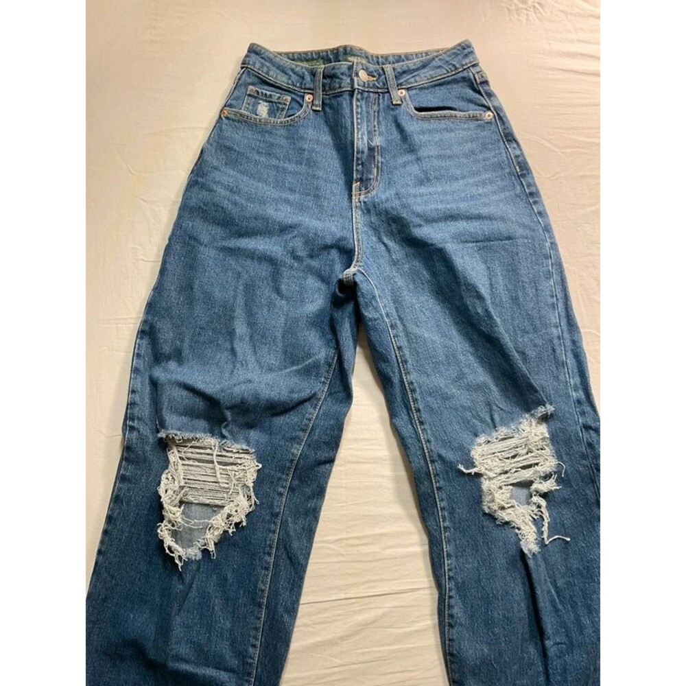 Wild Fable Highest Rise Baggy Distressed Jeans Blue 2/26R